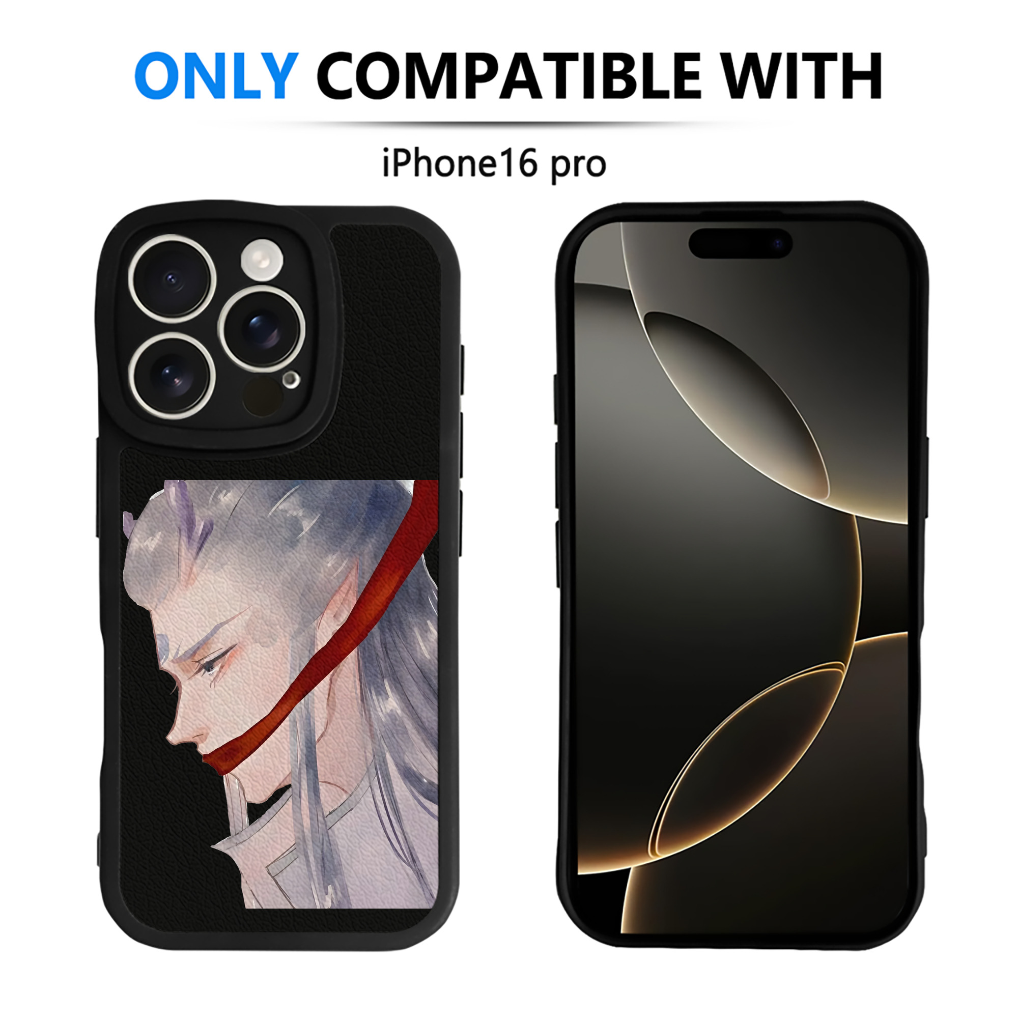 （画像用） Ne Zha 2 ナタ 魔童の大暴れ 【iPhone 16シリーズ対応】シリコンスマホケース（レザー調） 材質：シリコン